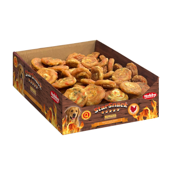 Przysmak dla psa Starsnack Chicken Snail S Nobby 2,4kg (ok.120szt.)- ślimak z kurczakiem rozmiar S (5cm) - Nobby zdjęcie 1