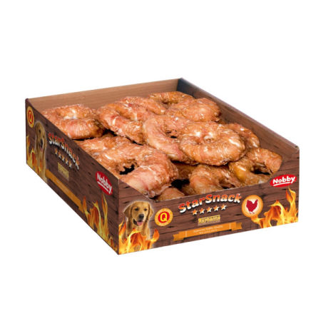 Przysmak dla psa Starsnack Chicken Donut L Nobby 1,76kg (ok.16szt.)- donut z kurczakiem rozmiar L (10cm) - Nobby zdjęcie 1