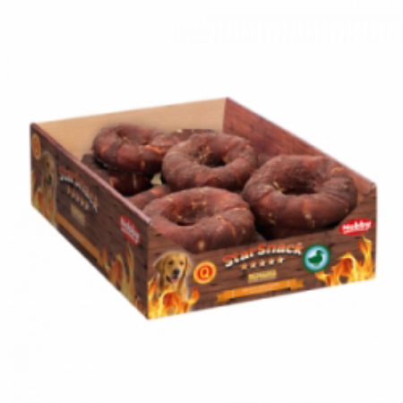 Przysmak dla psa Starsnack Duck Donut L Nobby 1,76kg (ok.16szt.)- donut z kaczką rozmiar L (10cm) - Nobby zdjęcie 1