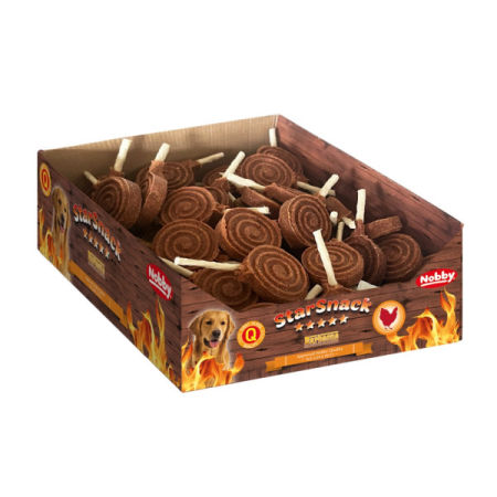 Przysmak dla psa Starsnack Chicken Lolli Nobby 2,7kg (ok.90szt.)- lizaki z kurczakiem 10cm - Nobby zdjęcie 1